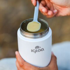 Igloo Bamboo Yemek Termosu 500ml-BEYAZ