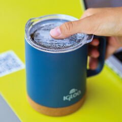 Igloo Cork Mug 350ml-MAVİ