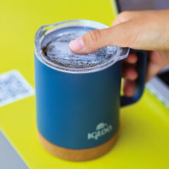 Igloo Cork Mug 350ml-MAVİ