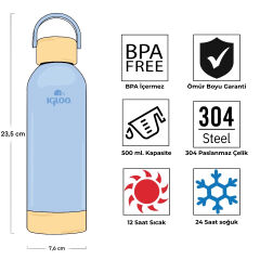 Igloo Hydrate Pro Termos 500ml-BUZUL MAVİ