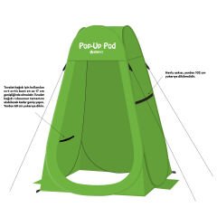 Gigatent Pop-Up Kamp Kabin Tuvalet Çadır