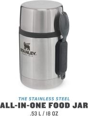 Stanley Adventure Vakumlu Yemek Termosu 0.53L Gri