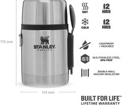 Stanley Adventure Vakumlu Yemek Termosu 0.53L Gri