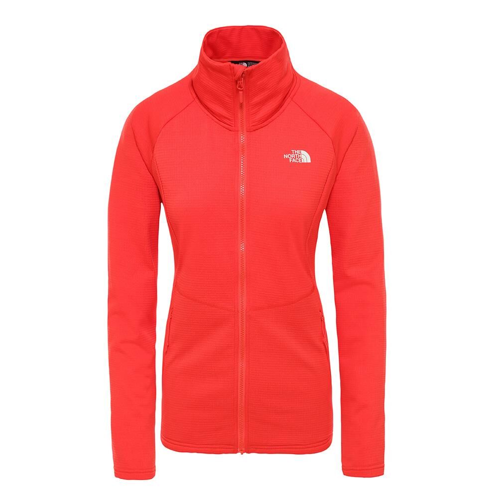 The North Face W Quest Grid Midlayer Juicy Kadın Polar Kırmızı