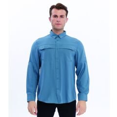 FreeCamp Novella Erkek Gömlek-MAVİ