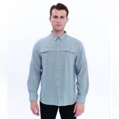 FreeCamp Novella Erkek Gömlek-GRİ