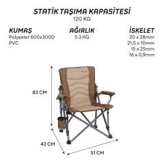 FreeCamp Shelby Katlanır Sandalye