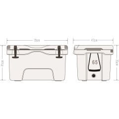 Icepeak Aden Plus Buzluk 65 Litre