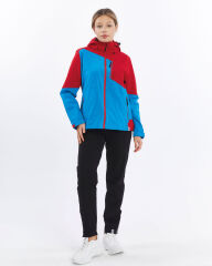 Mapamyumco Windbreaker Kadın Ceket-MAVİ-KIRMIZI