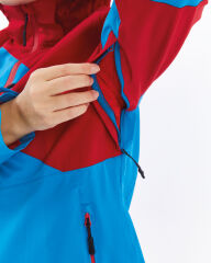 Mapamyumco Windbreaker Kadın Ceket-MAVİ-KIRMIZI