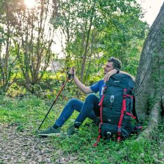 QuickUP Hiking Sırt Çantası 65 Litre-SİYAH