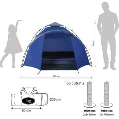 Where Tomorrow Family Otomatik Çadır-LACİVERT