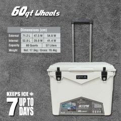 IGLOO Ultima 60 Qt Tekerlekli RotoMold Buzluk 57 Litre