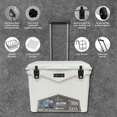 IGLOO Ultima 60 Qt Tekerlekli RotoMold Buzluk 57 Litre
