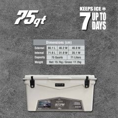 IGLOO Ultima 75 Qt RotoMold Buzluk 71 Litre