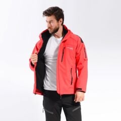 FreeCamp 3in1 Softshell Erkek Ceket-KIRMIZI