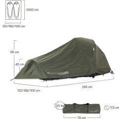 Where Tomorrow Kompakt Otomatik Çadır-YEŞİL