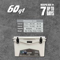 IGLOO Ultima 60 Qt RotoMold Buzluk 57 Litre