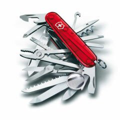 Victorinox Swisschamp Şeffaf Kırmızı Çakı