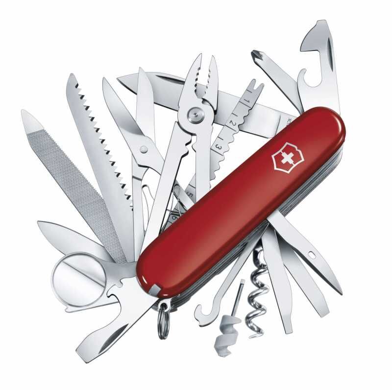 Victorinox Swisschamp Şeffaf Kırmızı Çakı