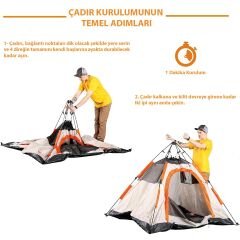 Mobihome 63200 Otomatik Çadır-GRİ