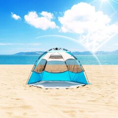 QuickUP Otomatik Plaj Çadırı-MAVİ