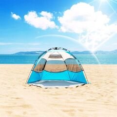 QuickUP Otomatik Plaj Çadırı-MAVİ