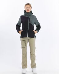 Mapamyumco Windbreaker Kadın Ceket-FÜME-SİYAH