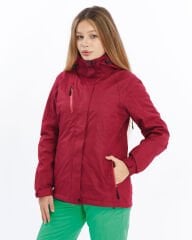 Mapamyumco 3in1 Kadın Mont-KIRMIZI