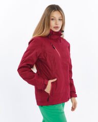 Mapamyumco 3in1 Kadın Mont-KIRMIZI