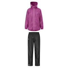 A&C Packway Unisex Alt Üst Takım Rüzgarlık-MOR-SİYAH