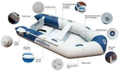 Aqua Marina Deluxe Sports Boat 2.5M With Slat Deck Floor