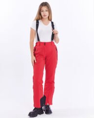 Mapamyumco Kadın Kayak Pantolon-KIRMIZI-SİYAH