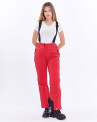 Mapamyumco Kadın Kayak Pantolon-KIRMIZI-SİYAH