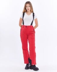 Mapamyumco Kadın Kayak Pantolon-KIRMIZI-SİYAH