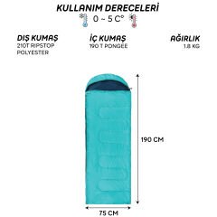 AndOutdoor Survival Uyku Tulumu-MAVİ