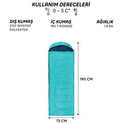AndOutdoor Survival Uyku Tulumu-MAVİ