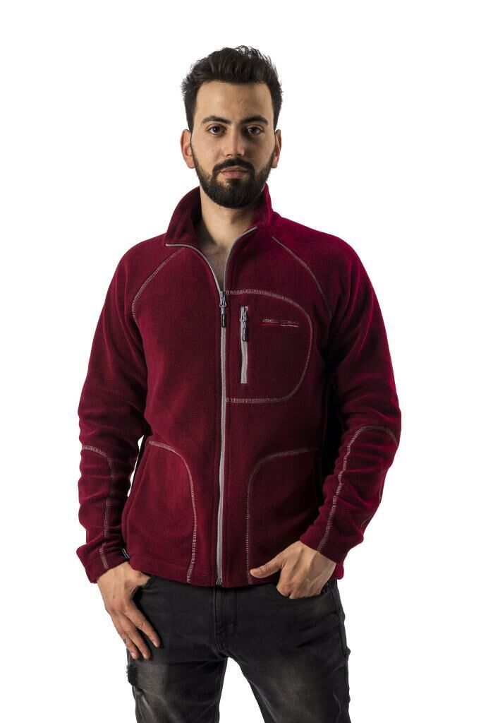 Freecamp Fleece Tam Fermuarlı Erkek Polar Bordo