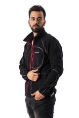 Freecamp Fleece Tam Fermuarlı Erkek Polar Siyah