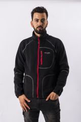 Freecamp Fleece Tam Fermuarlı Erkek Polar Siyah