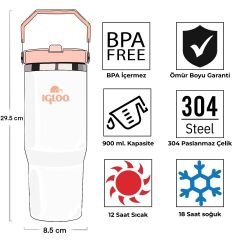 Igloo Powder Termos 900ml-BEYAZ