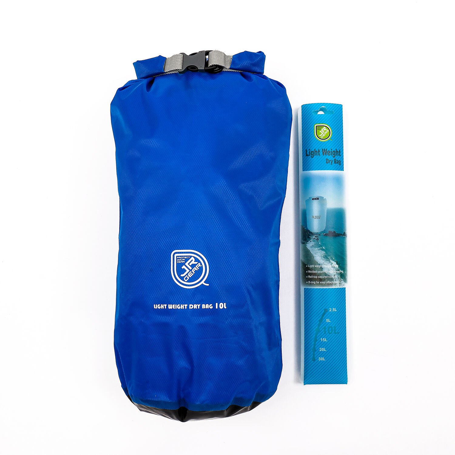 Jr Gear Hafif Su Geçirmez Portatif Çanta 10 Litre Mavi