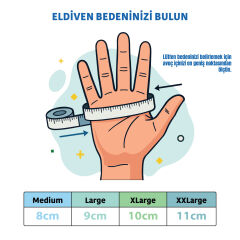 FreeCamp Power Yarım Parmak Motosiklet Eldiveni EN 13594-SİYAH-MAVİ