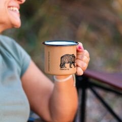 FreeCamp Campers Emaye Mug 350ml-BEJ