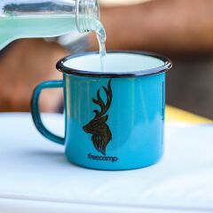 FreeCamp Campers Emaye Mug 350ml-MAVİ