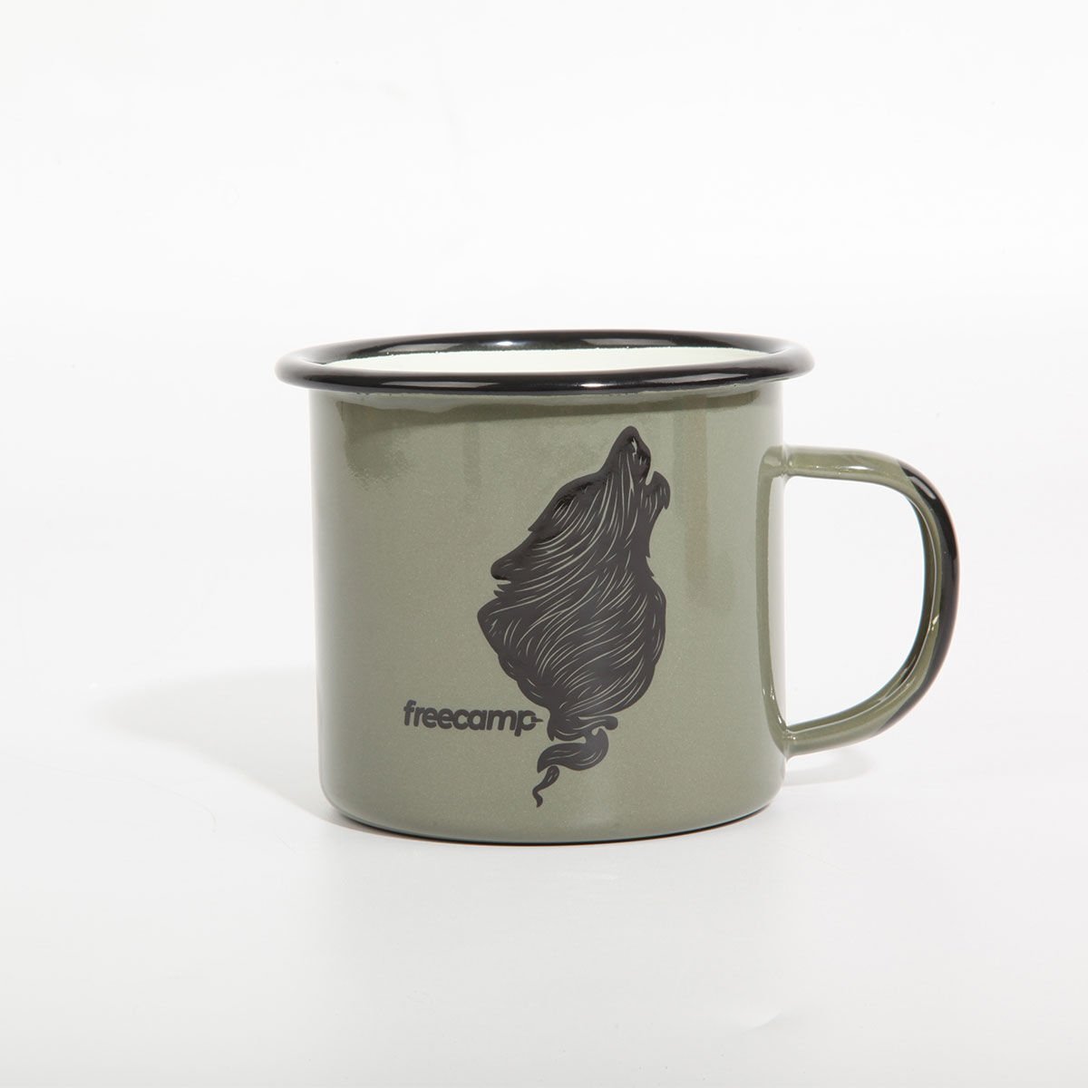 FreeCamp Campers Emaye Mug 350ml-YEŞİL