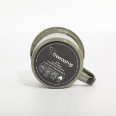 FreeCamp Campers Emaye Mug 350ml-YEŞİL