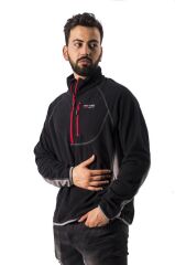 Freecamp Fleece Yarım Fermuar Polar Siyah