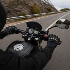 FreeCamp Power Tam Parmak Motosiklet Eldiveni EN 13594-SİYAH-MAVİ