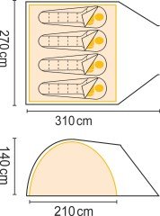 Regatta Kivu 4 v3 Çadır